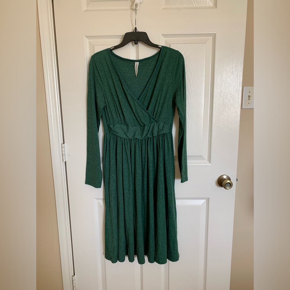 Women’s green dress